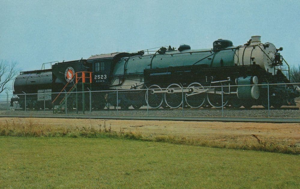 Great Northern Locomotive 2523 Wilimar Highway 71 Postcard