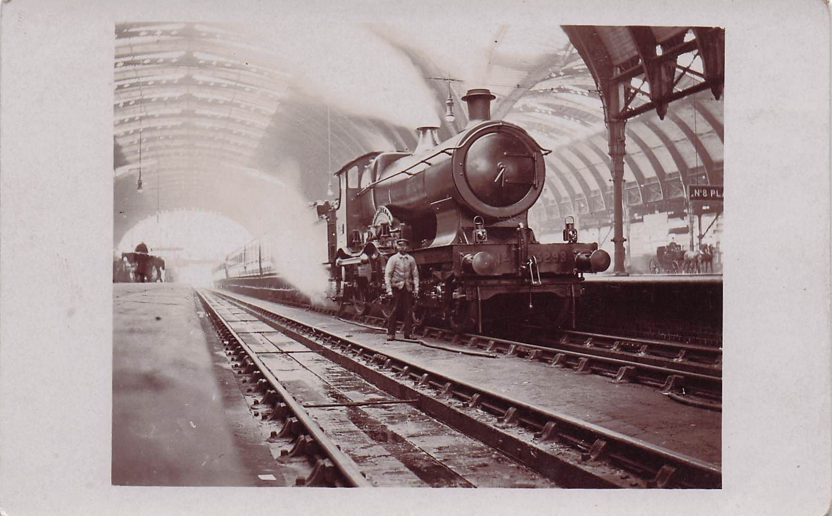 Great Western Railways GWR Grosvenor Train 3298 Old RPC Postcard