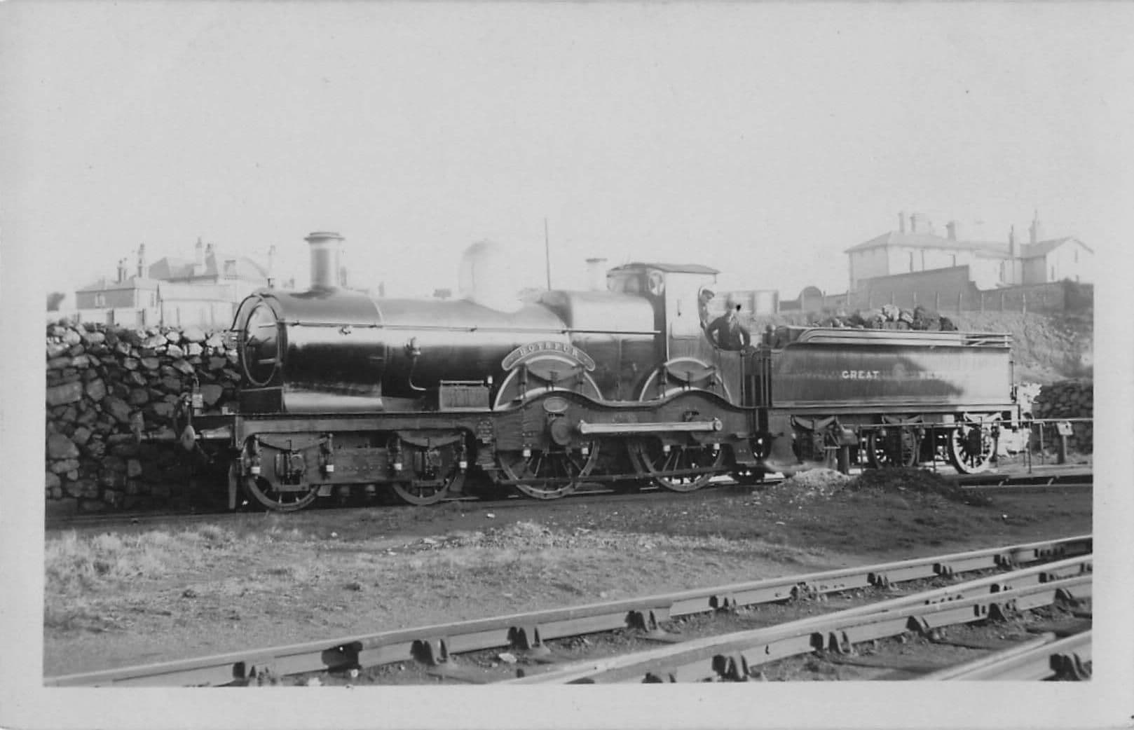 Great Western Railways GWR Hotspur 4108 Old Train Old Real Photo Postcard