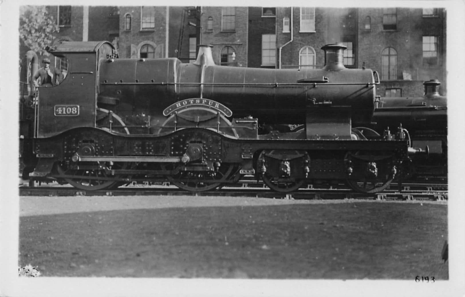 Great Western Railways GWR Hotspur 4108 Train Old Real Photo Postcard