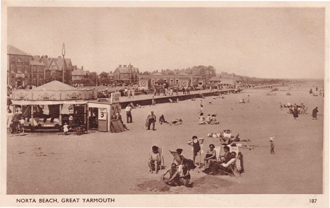 Great Yarmouth Rare Misprint Antique Norfolk Postcard
