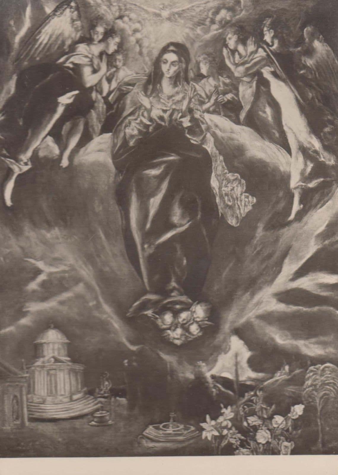 Greco L'Immacolata Concezione Immaculate Conception Art Rare Painting Postcard