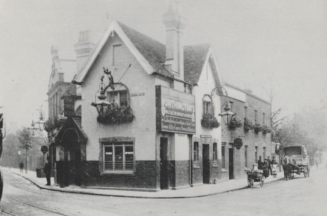 Green Man Pub East Ham Essex Plashet Grove Postcard