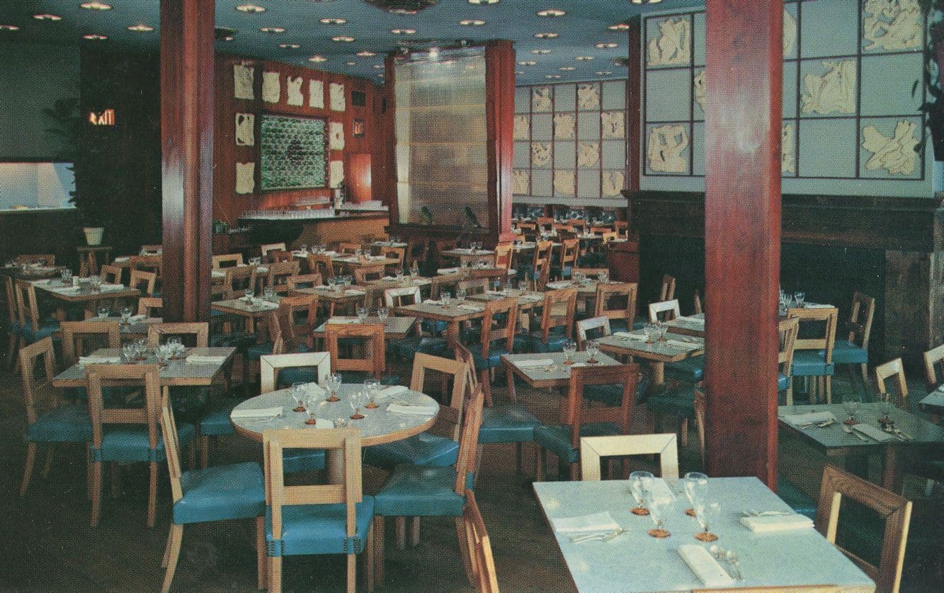 Greenwich Village Sea Food Fish Fare Restaurant NY USA Postcard