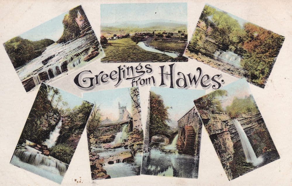 Greetings From Hawes Friths Multi View Real Photo Postcard