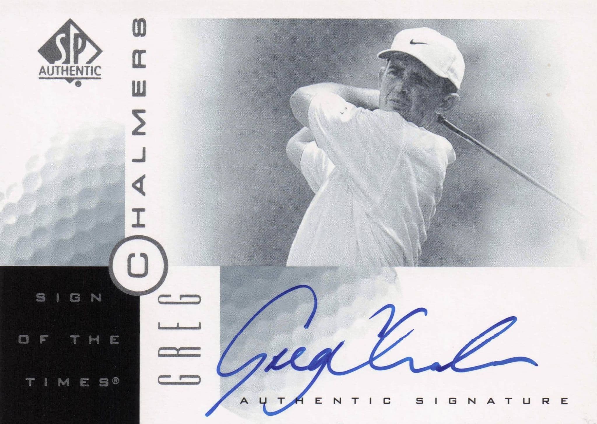 Greg Chalmers Sign Of The Times Hand Signed 2001 SP Golf Autograph Card
