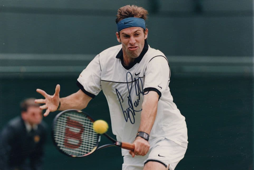 Greg Rusedski Giant Mint Tennis Hand Signed Autograph Photo
