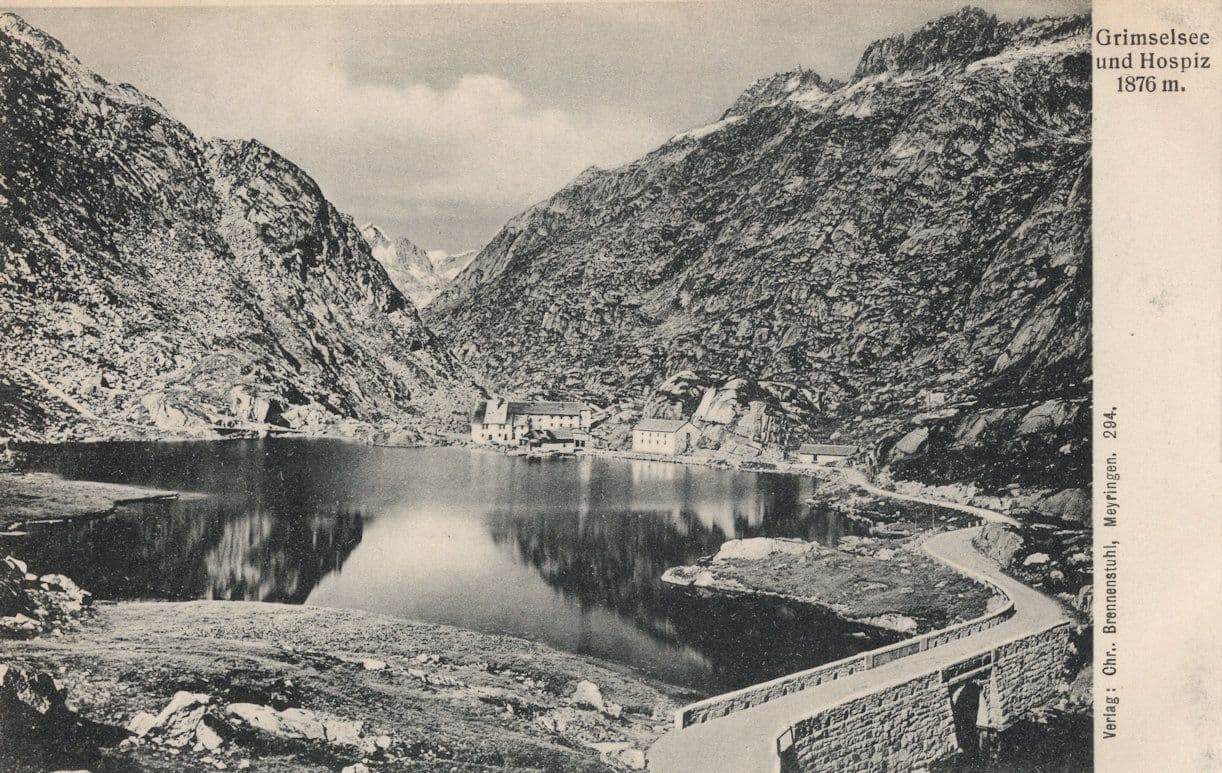 Grimselsee Hospiz Antique Switzerland Postcard