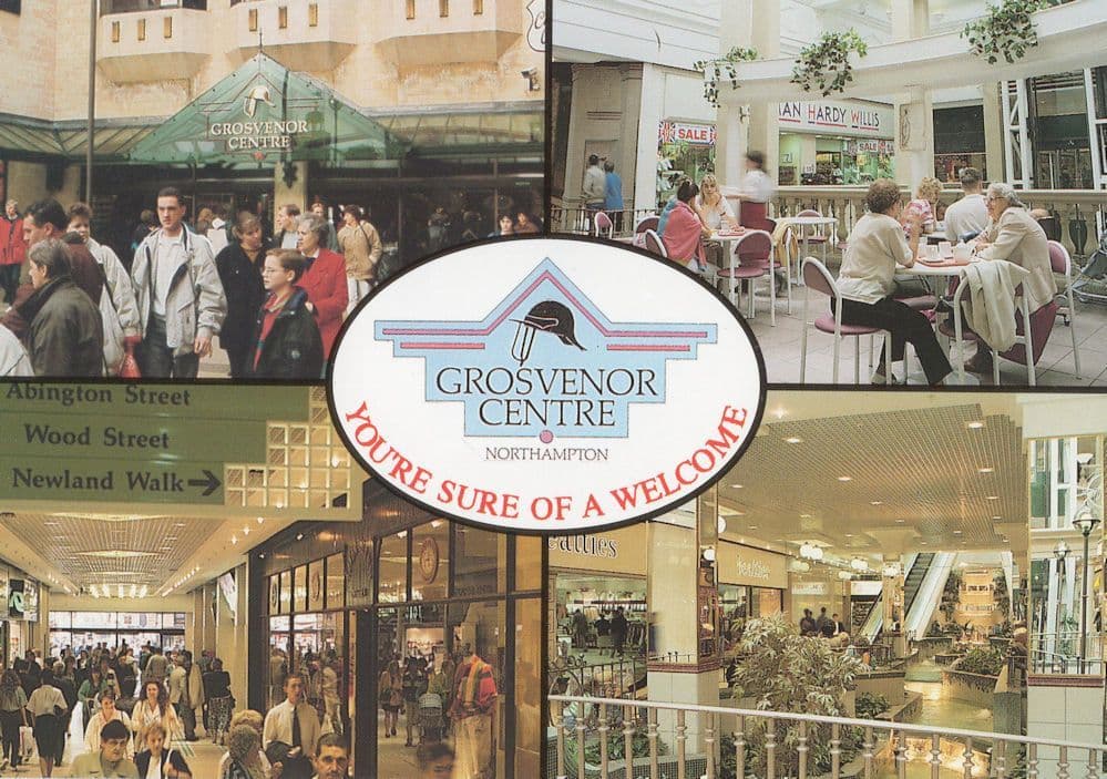 Grosvenor House Northampton Shopping Centre 1990s Postcard