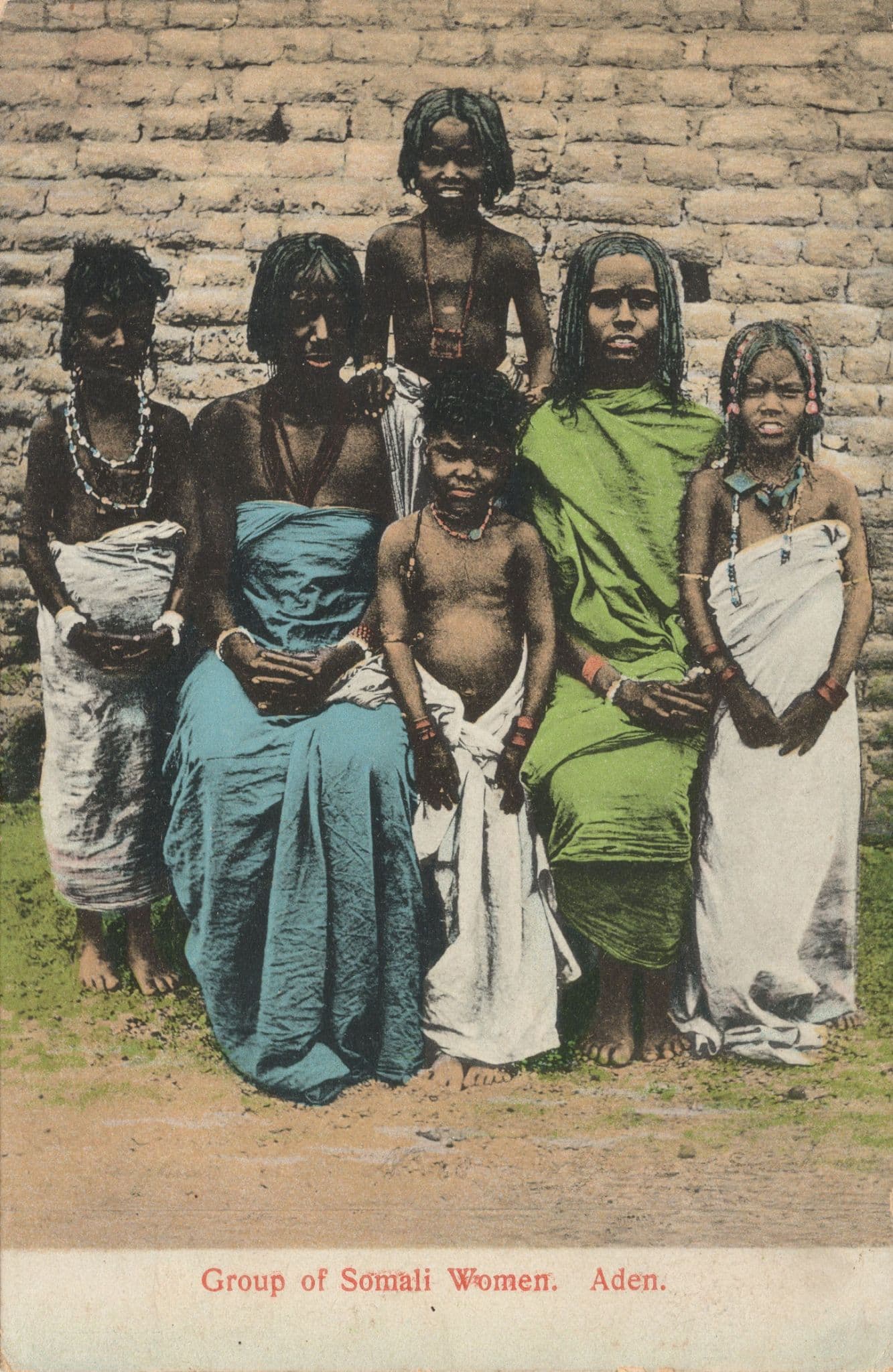 Group Of Solami Women Aden Antique Ethnic Postcard