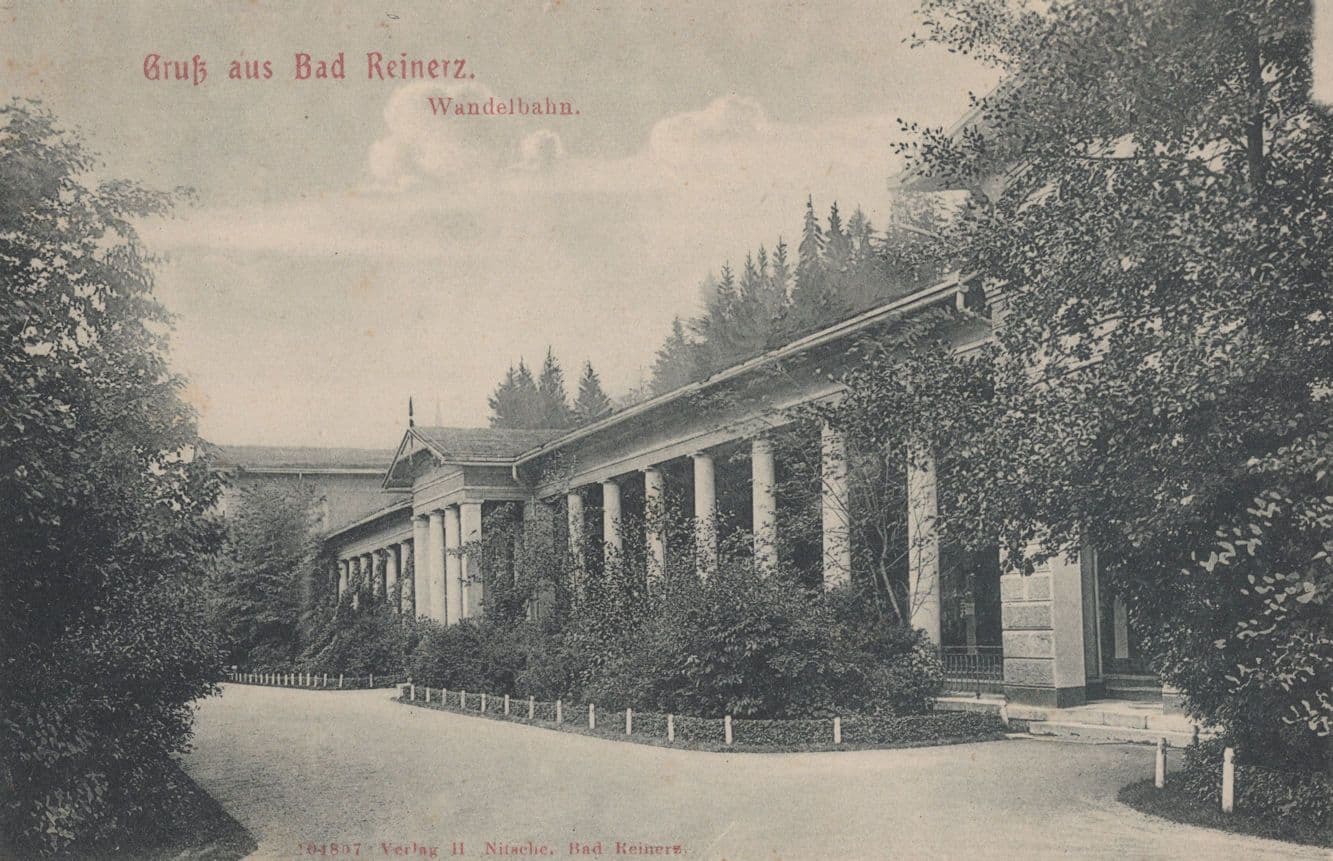 Gruss Aus Bad Reinerz Wandelbahn Antique German Postcard