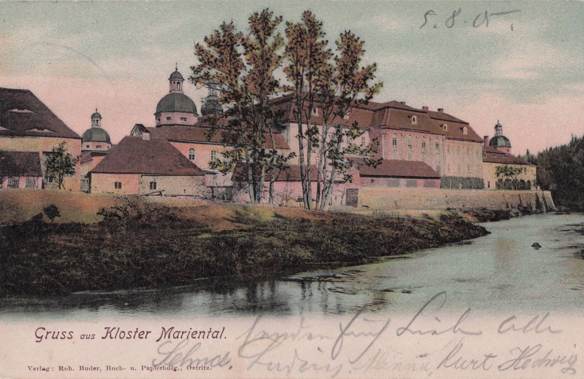 Gruss Aus Klosters Mariental German Old Postcard