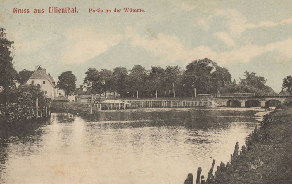 Gruss Aus Lilienthal Partie An Der Wumme German Old Postcard