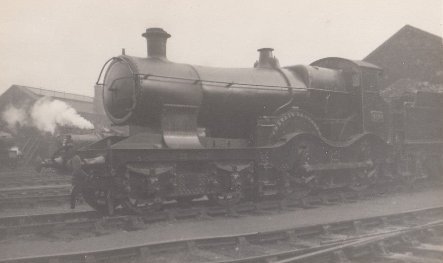 GRW 4170 Train Charles Saunders Wiliam Dean Real Photo Postcard