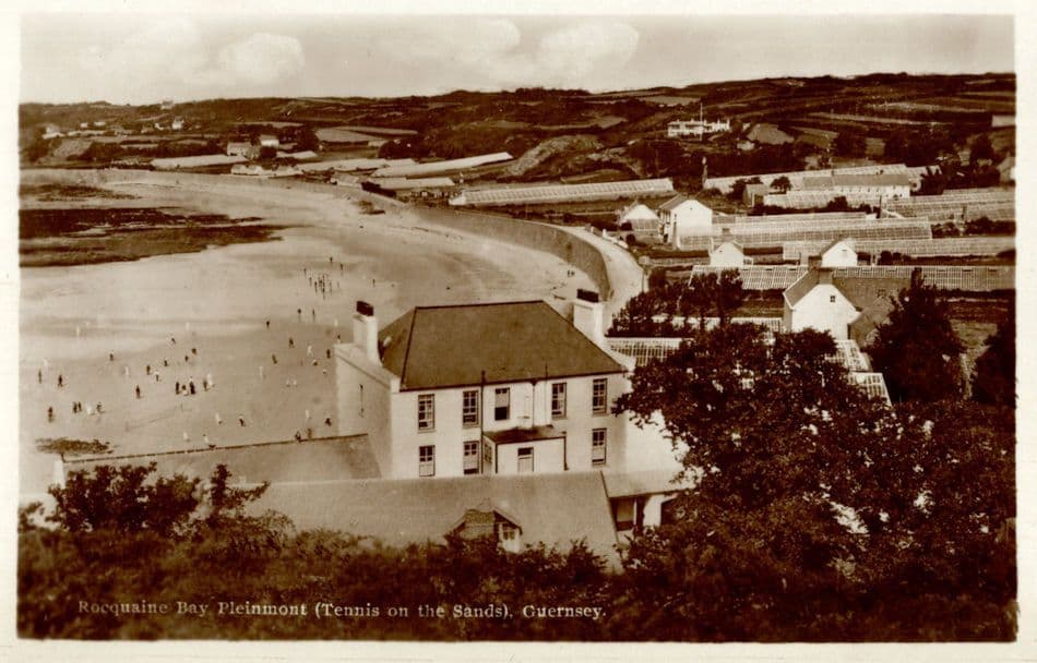Guernsey Tennis On The Sands Channel Islands Vintage Postcard