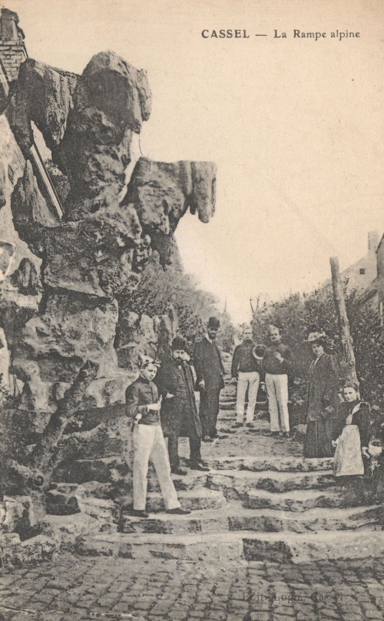 Guided Tour Trip At Cassel Le Ramps Alpine Old French Postcard