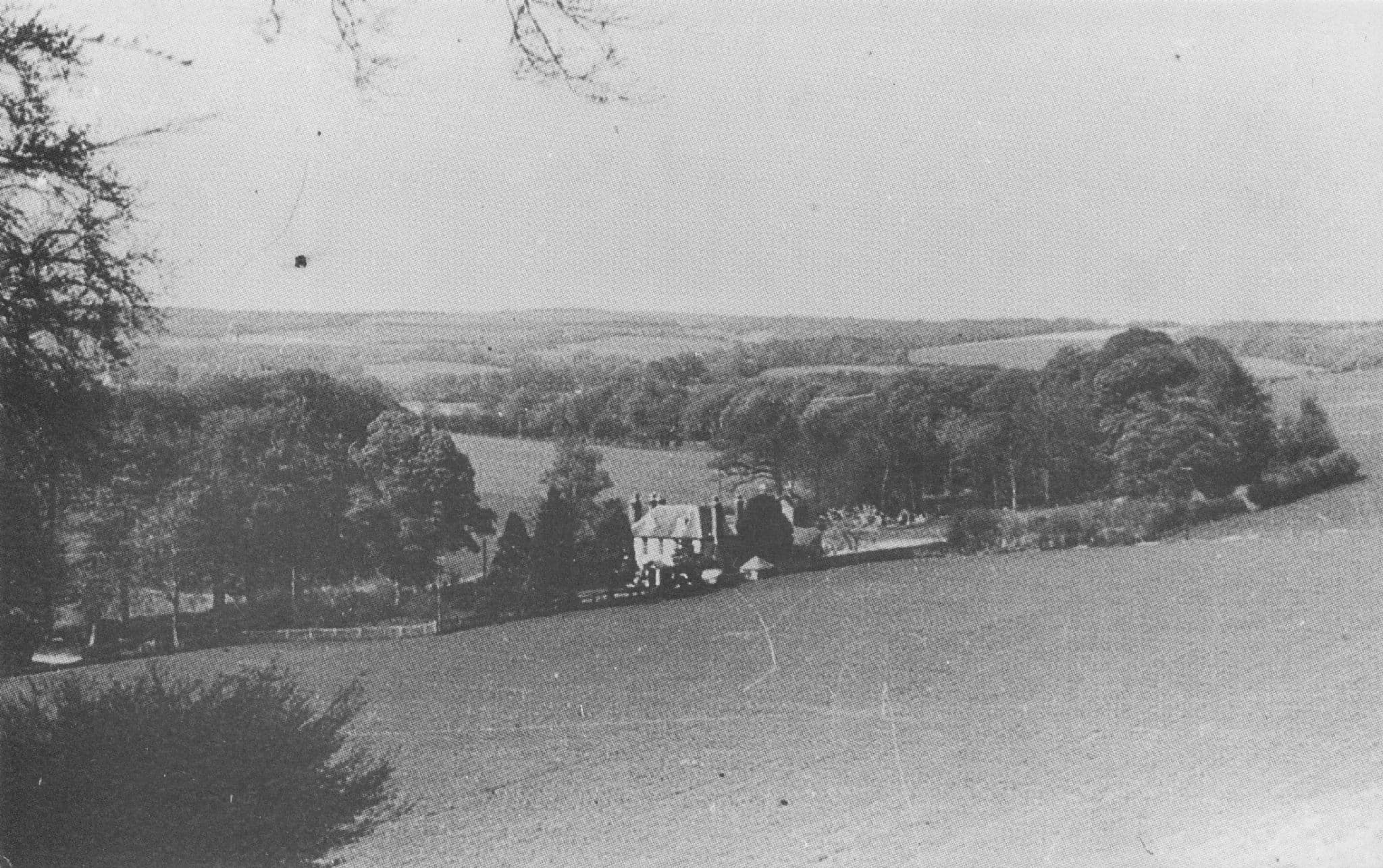 Gumber & Court Hill Farm Stane Street Slindon Sussex Postcard