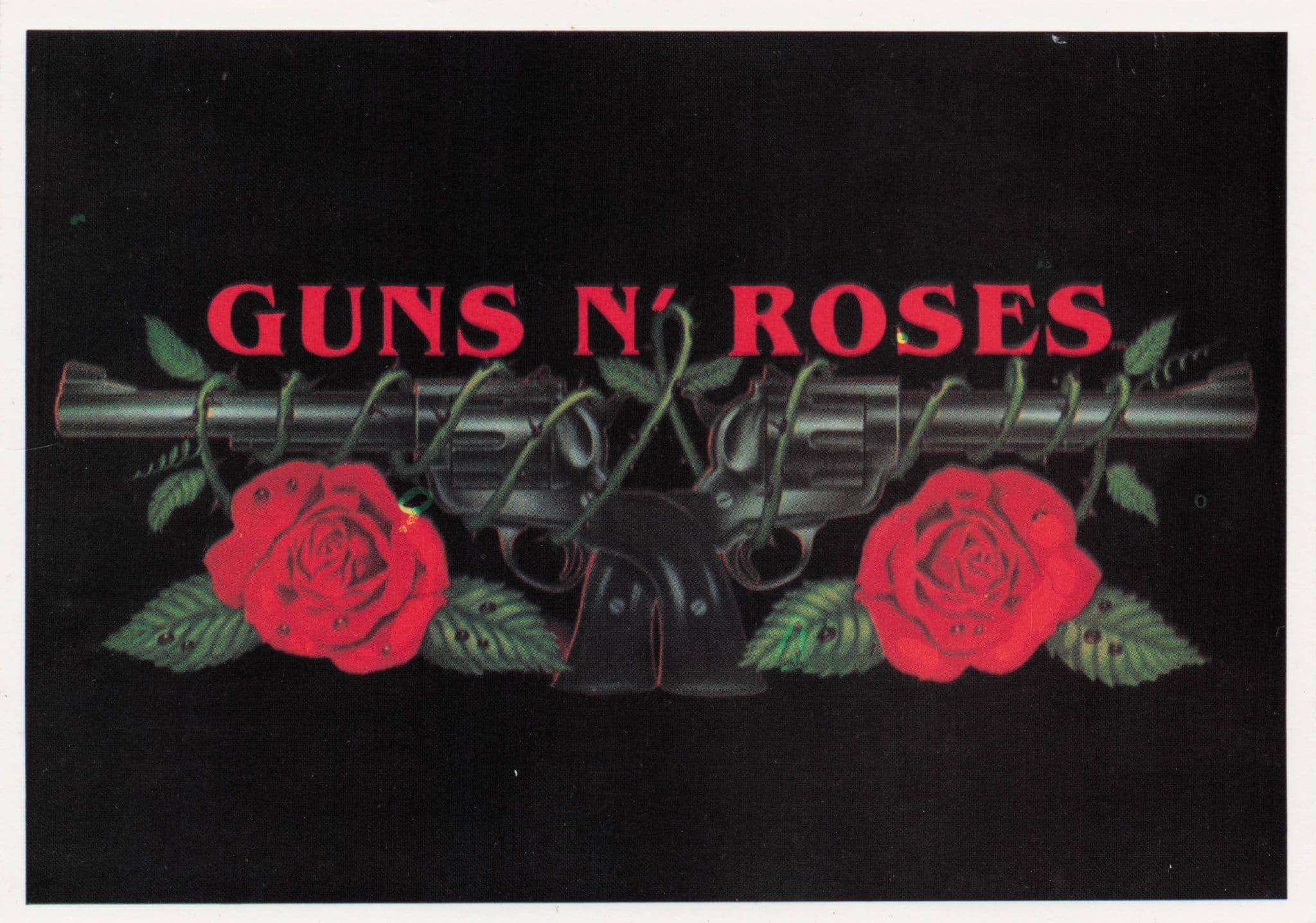 Guns'N'Roses Pistols Heavy Metal Rock Group Photo Postcard