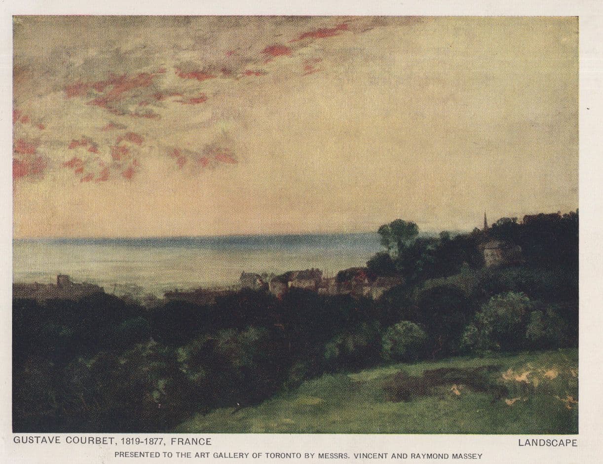 Gustave Courbet Victorian France in 1819 Painting Postcard