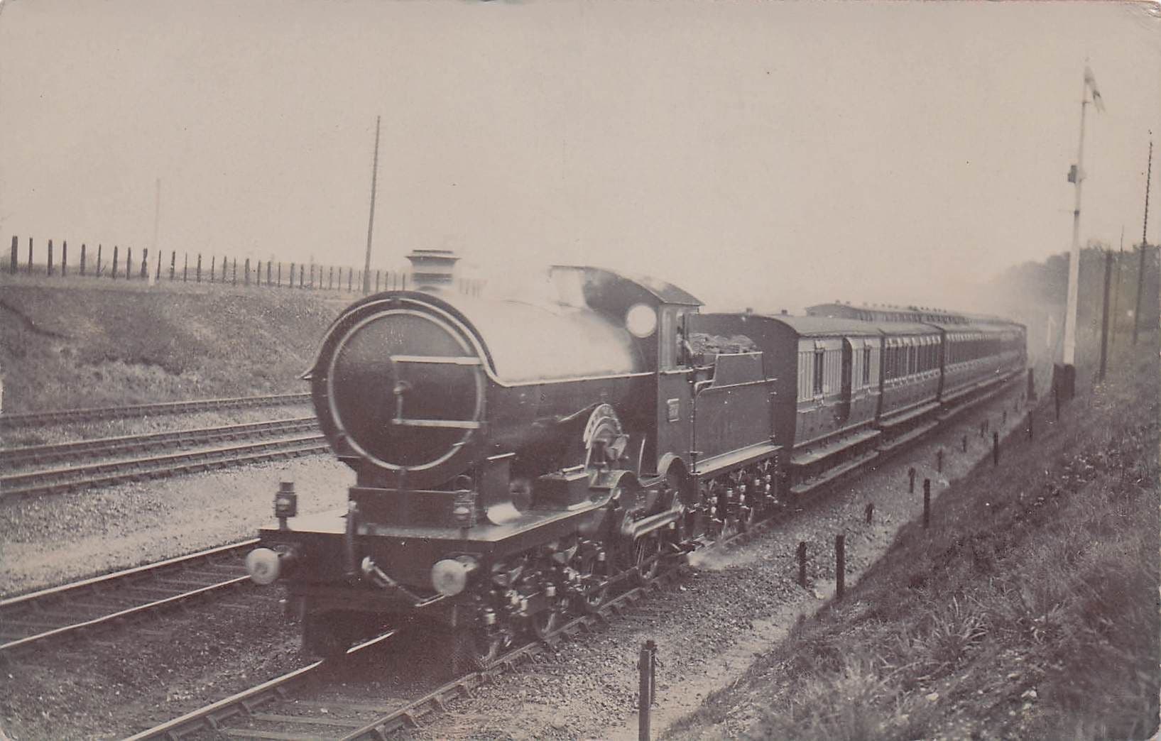 GWR 4015 South Wales Express Train Nr Ealing Old RPC Postcard