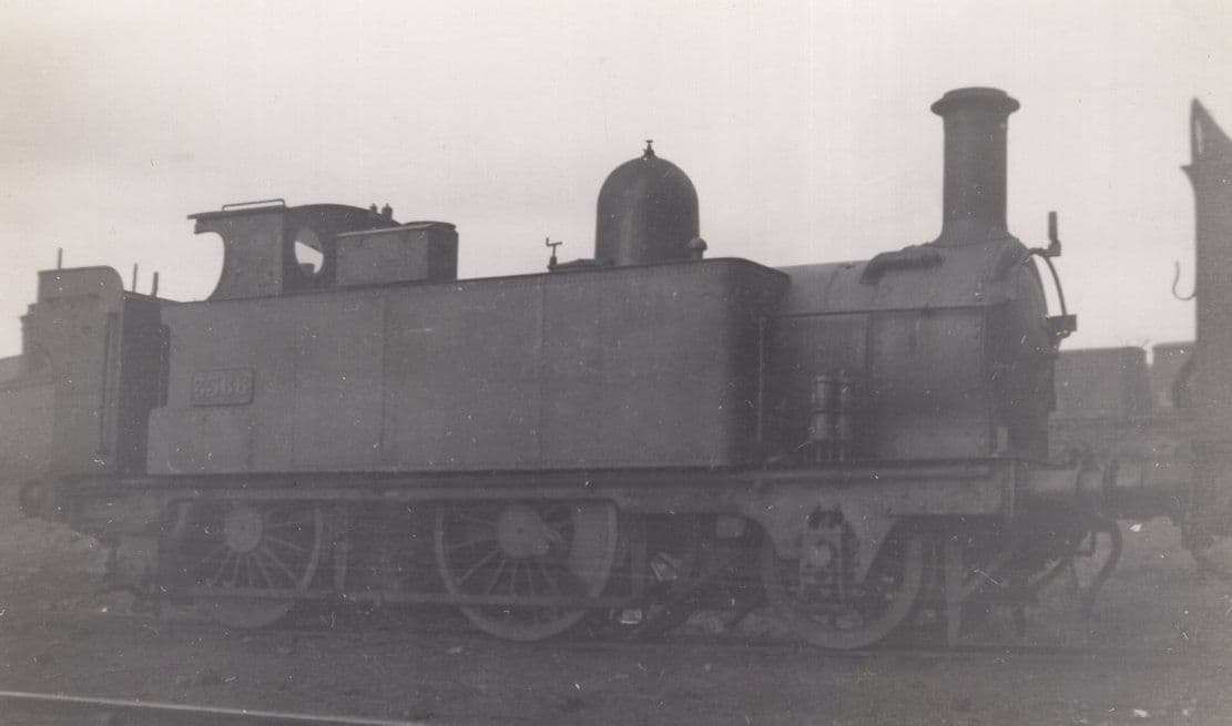 GWR Great Western Railway 2-4-0T No 3566 Real Photo Train Old Postcard