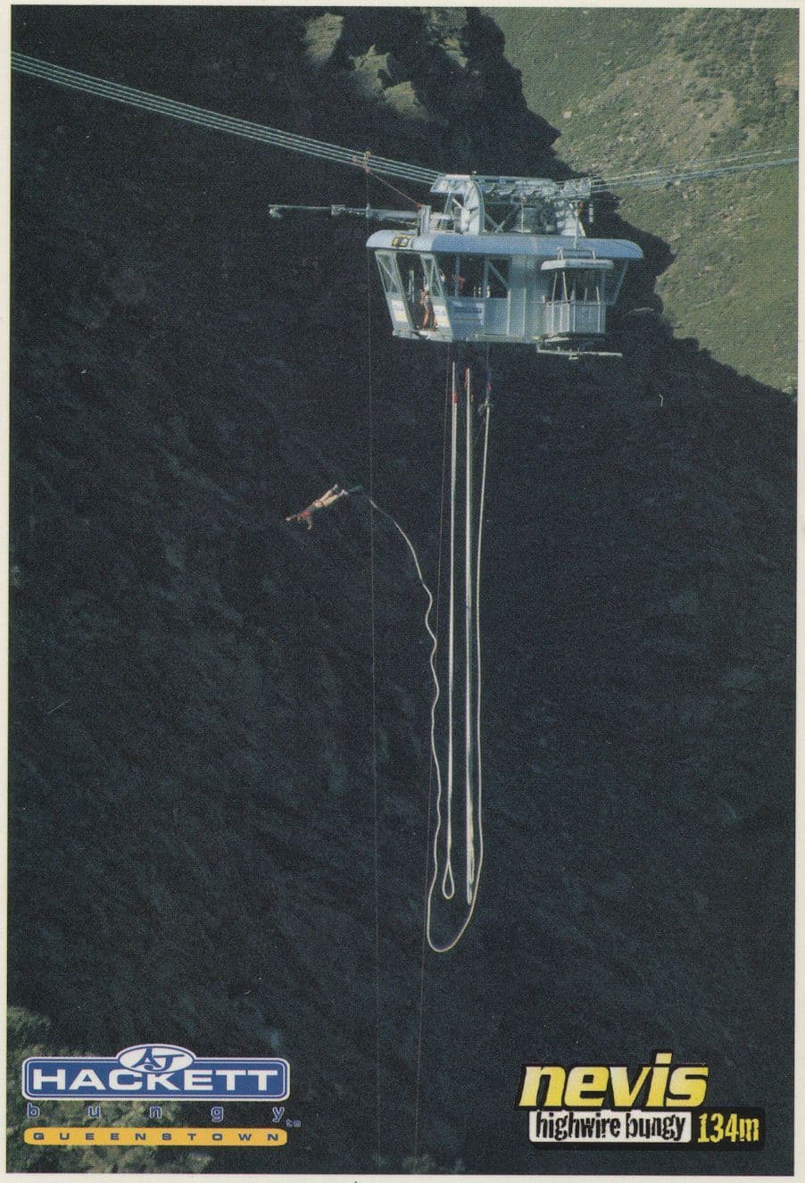 Hackett Bungy Jumps New Zealand Rare Advertising Postcard