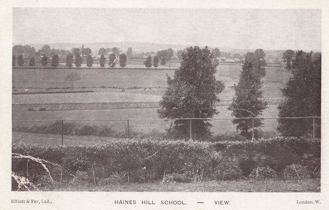 Haines School Twyford Reading Antique Postcard