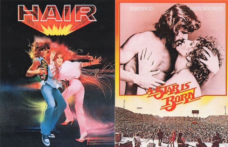Hair A Star Is Born 2x The Musical Film Postcard s
