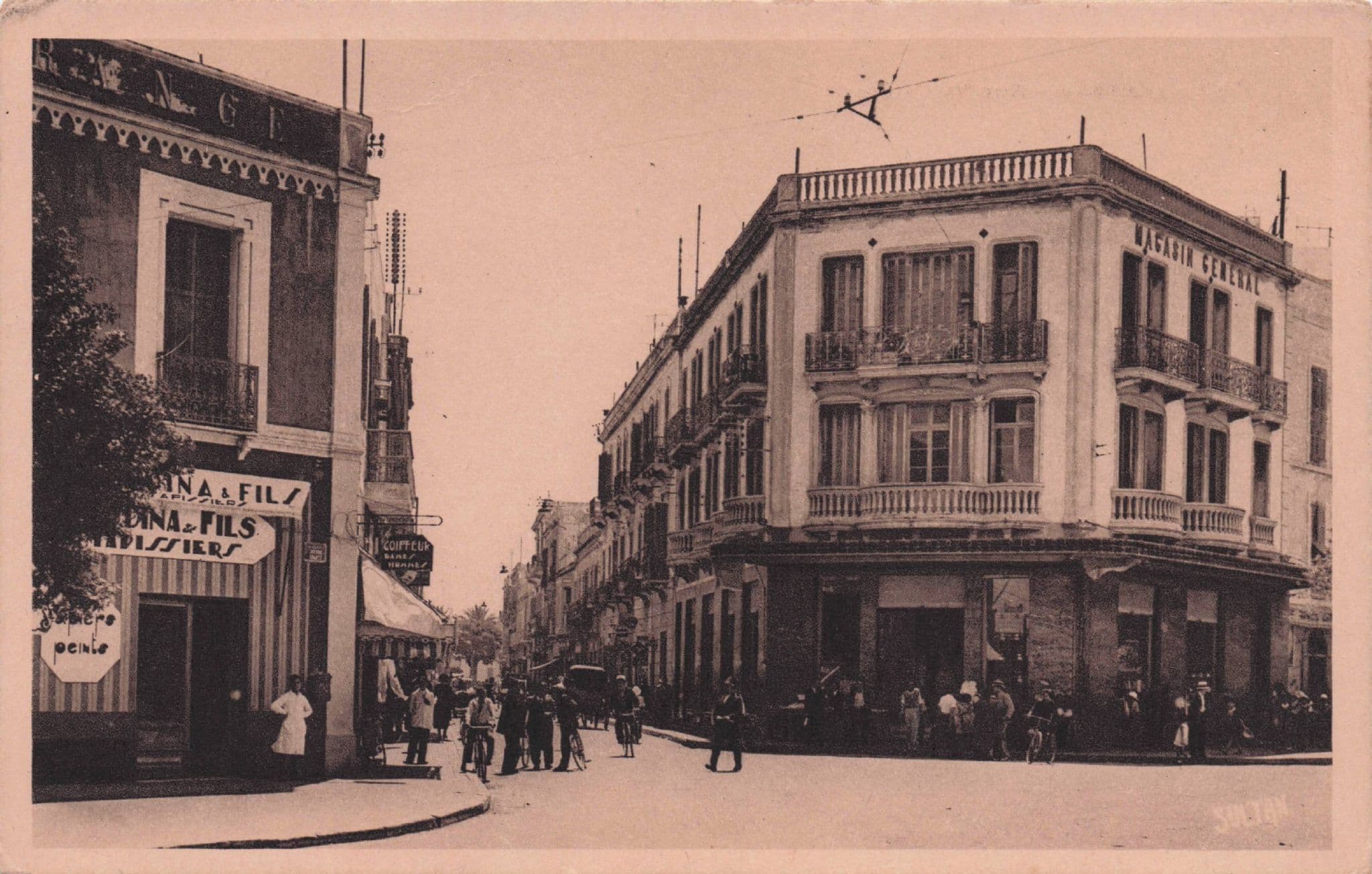 Hairdressers Barbers Sousse Rue Villedon Tunisia Africa Postcard