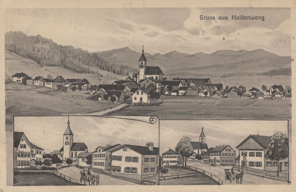 Haldenwang Alex Wolfie German Antique Painting Postcard