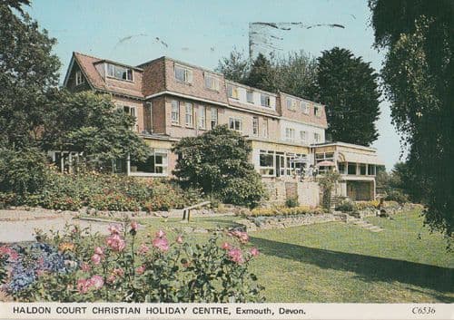 Haldon Court Christian Holiday Camp Centre Exmouth Devon Postcard