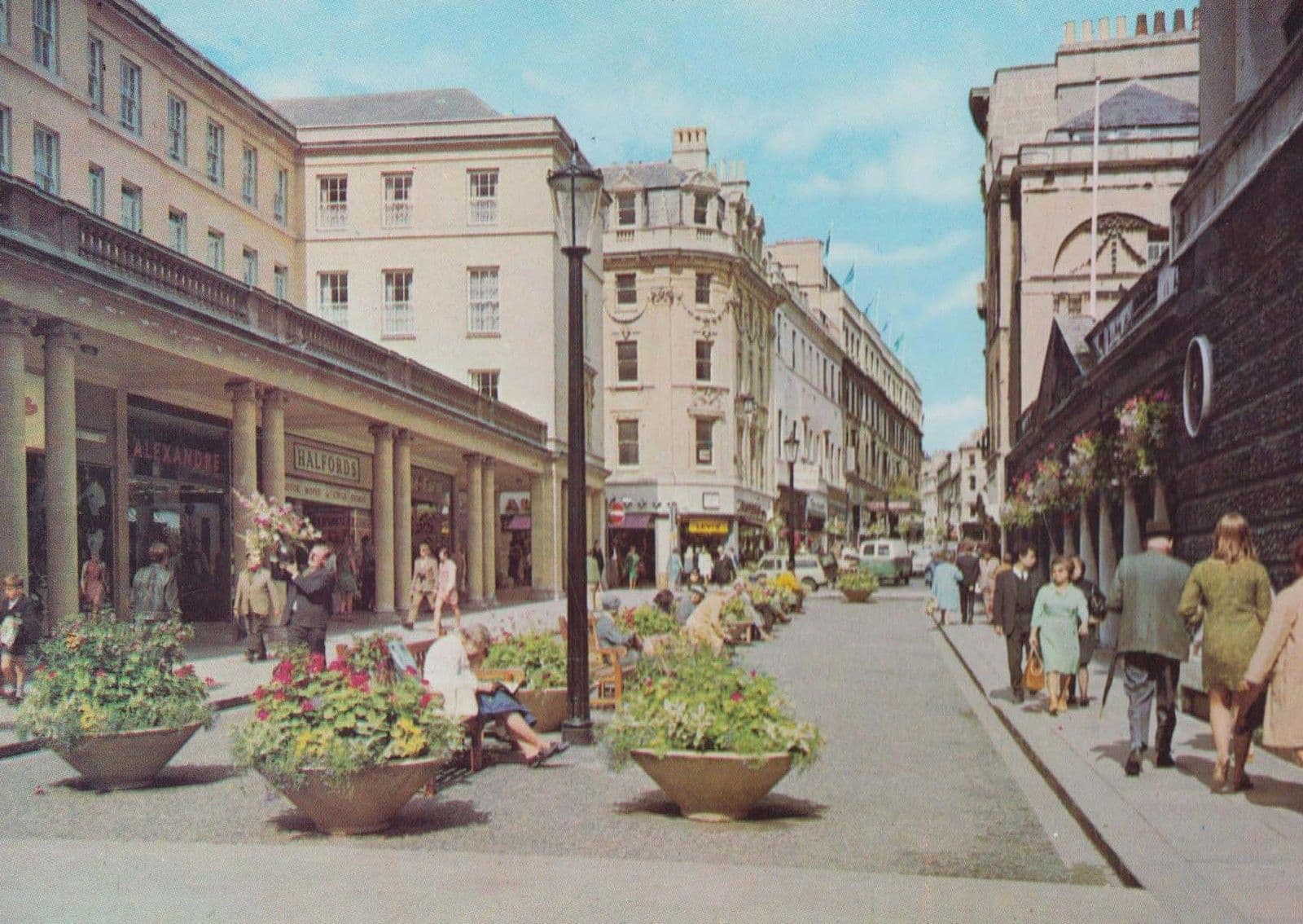 Halfords Bicycle Shop Precinct Stall Street Somerset Shopping Centre Postcard