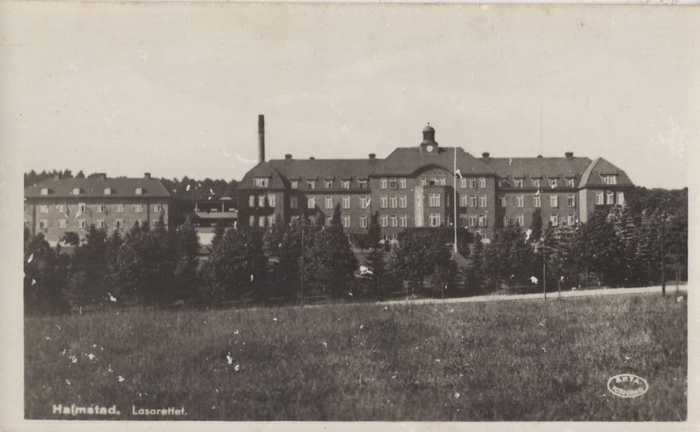 Halmstads Lasarett Lannssjukhuset Sweden Old Postcard