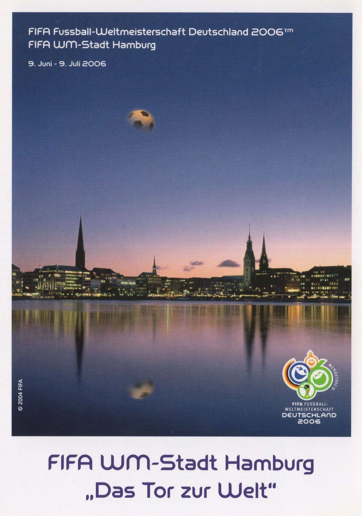 Hamburg FIFA World Cup Germany Fussball Football Stadium Postcard