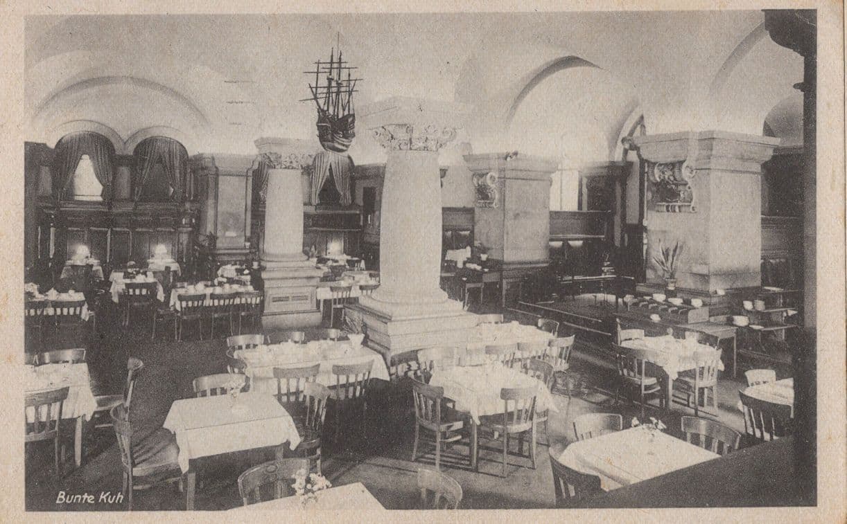 Hamburg Po Wo & Serg Club Naafi Rose Restaurant German Postcard