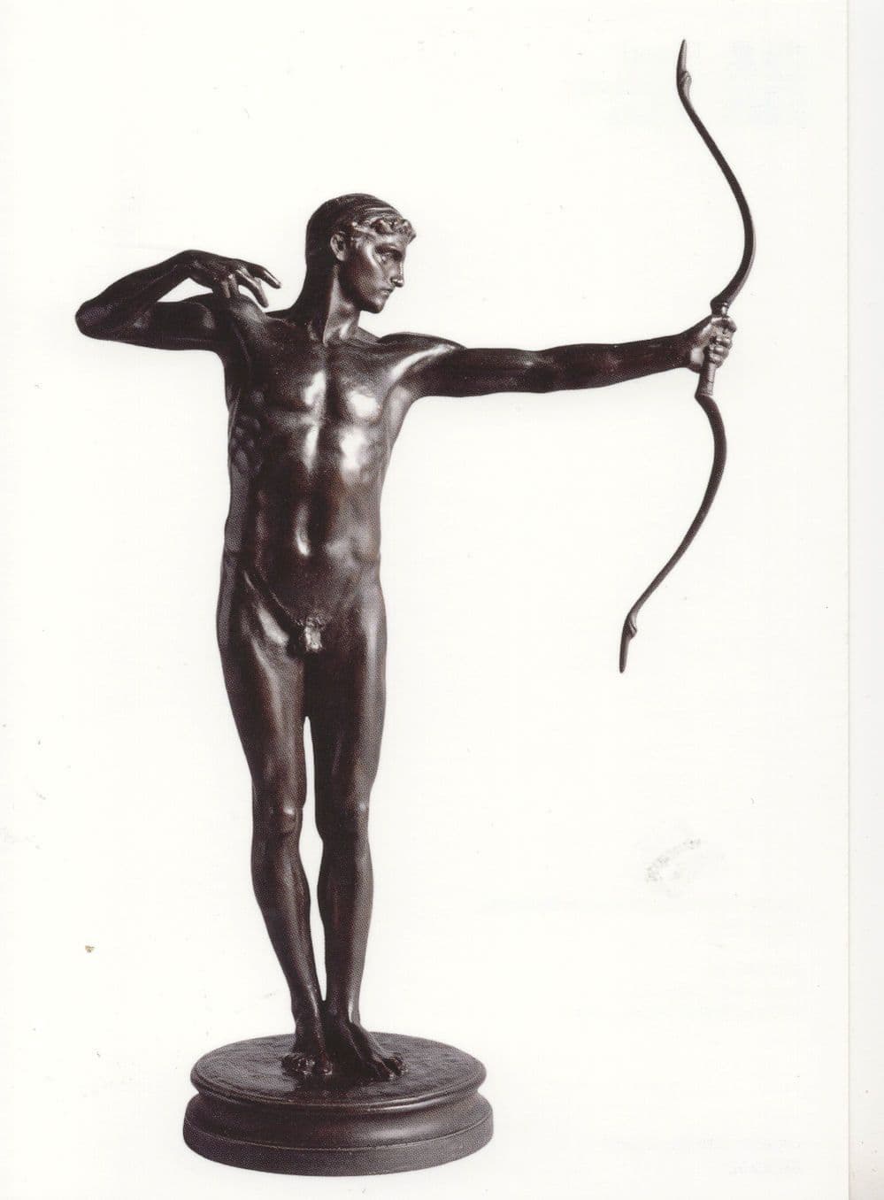 Hamo Thornycroft Teucer Cupid Statue London Gallery Victorian Postcard