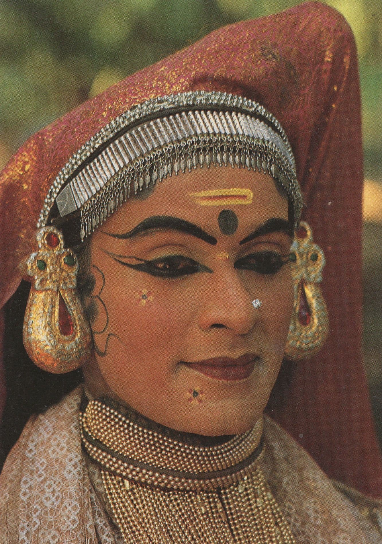 Hampshire Kathakali Indian Dance 1988 Advertising Postcard