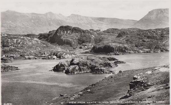 Handa Island Sutherland Scourie Vintage Real Photo Scottish Postcard