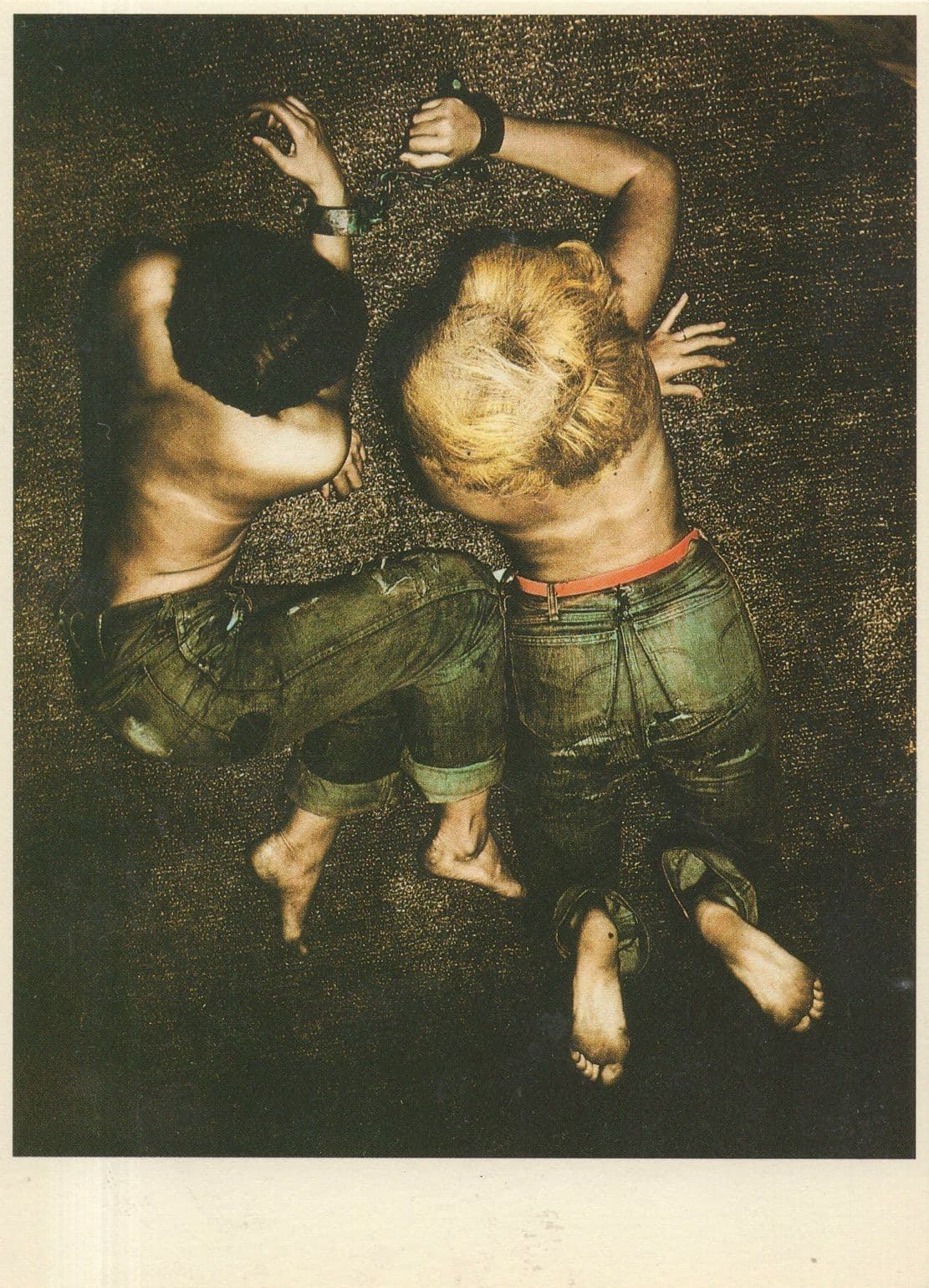 Handcuffs Chains Of Love LGBT Jan Saudek Photo Art Postcard