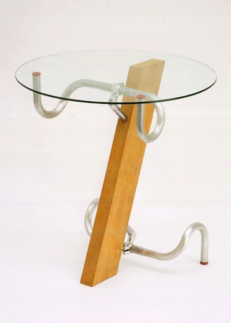 Handlebar Table Bicycle Furniture 1980s Invention Museum Postcard