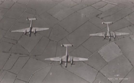 Handley Page Plane WW2 Military Aircraft Vintage Plain Back Postcard Old Photo