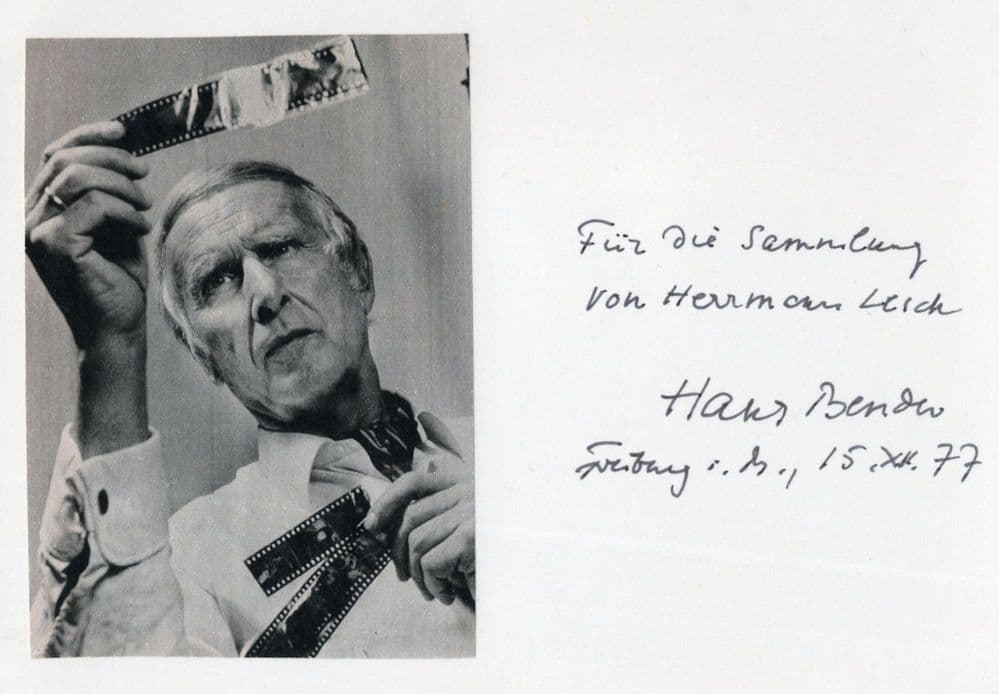 Hans Bender German Psychologist Ghost Paranormal Investigator Autograph