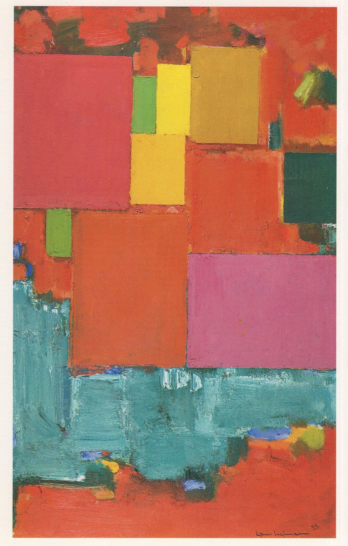 Hans Hofmann Pompeii Rome Abstract Painting Tate Gallery Postcard