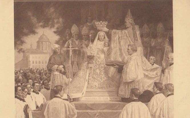 Hanswijk Lieve Vrouw Van Our Lady Of Victorian 1876 Mechelen Religious Postcard