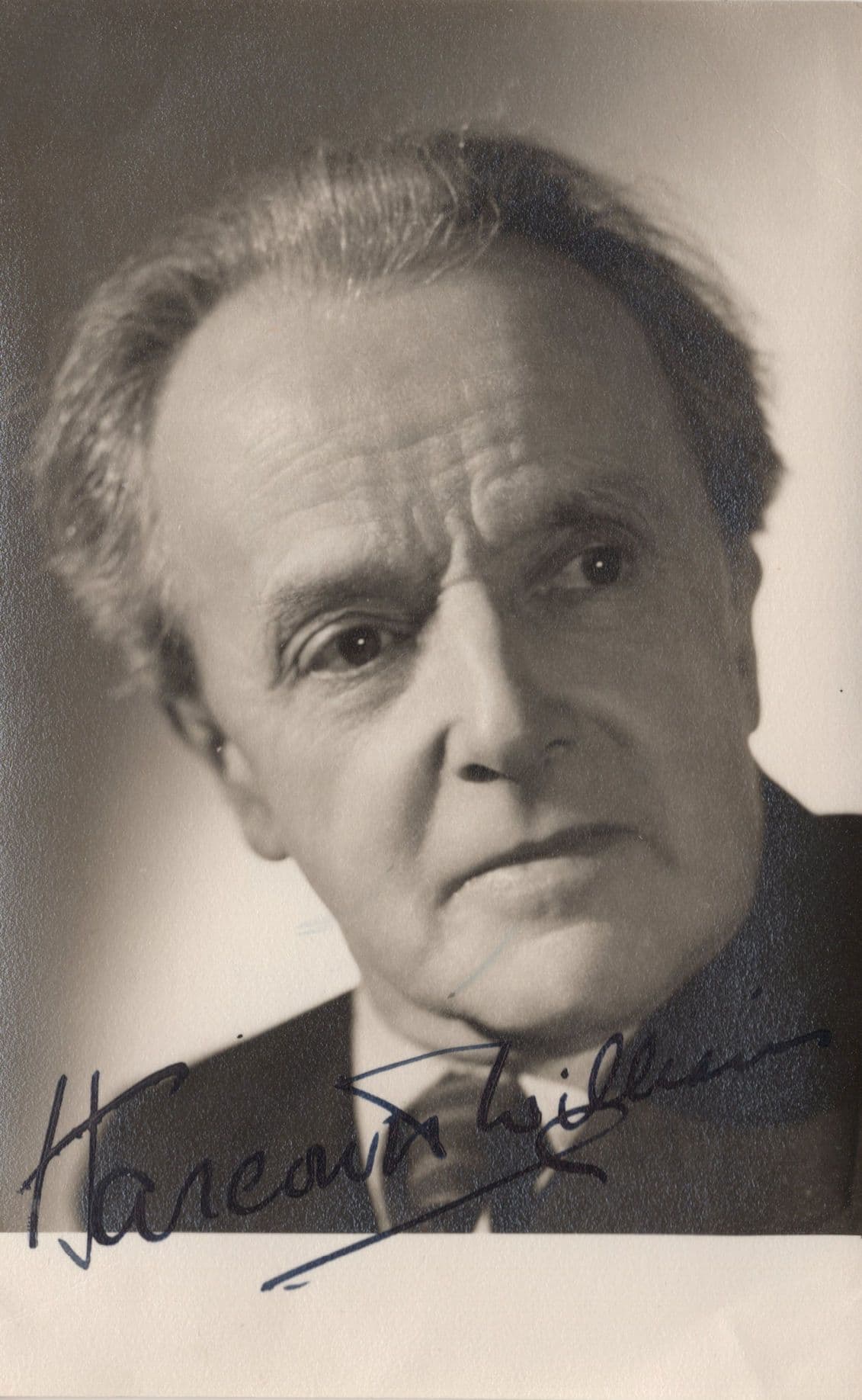 Harcourt Williams Shakespeare Old Vic Theatre Director Hand Signed Photo