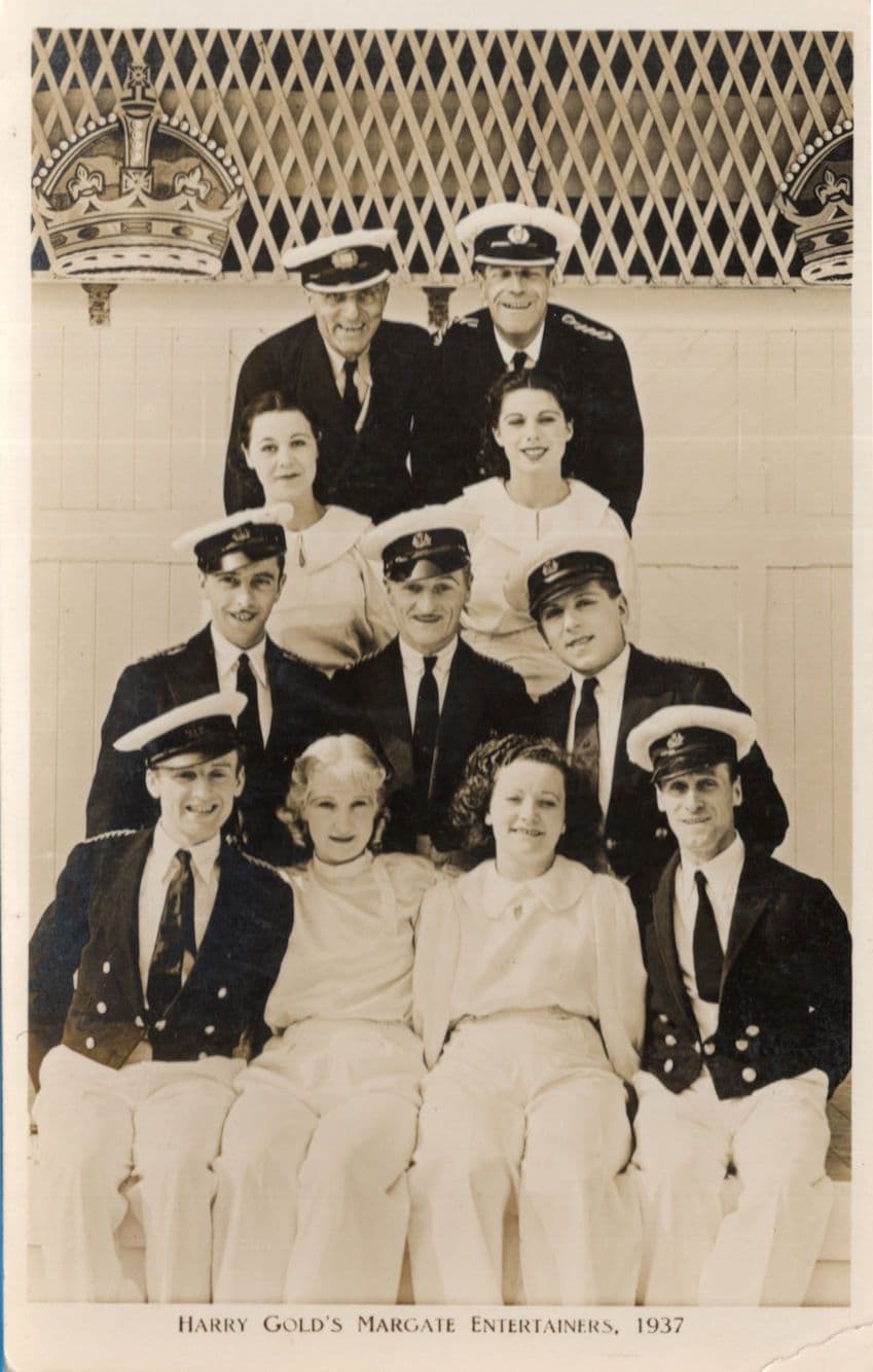 Harry Gold's Margate Military Entertainers Kent RPC Old Postcard
