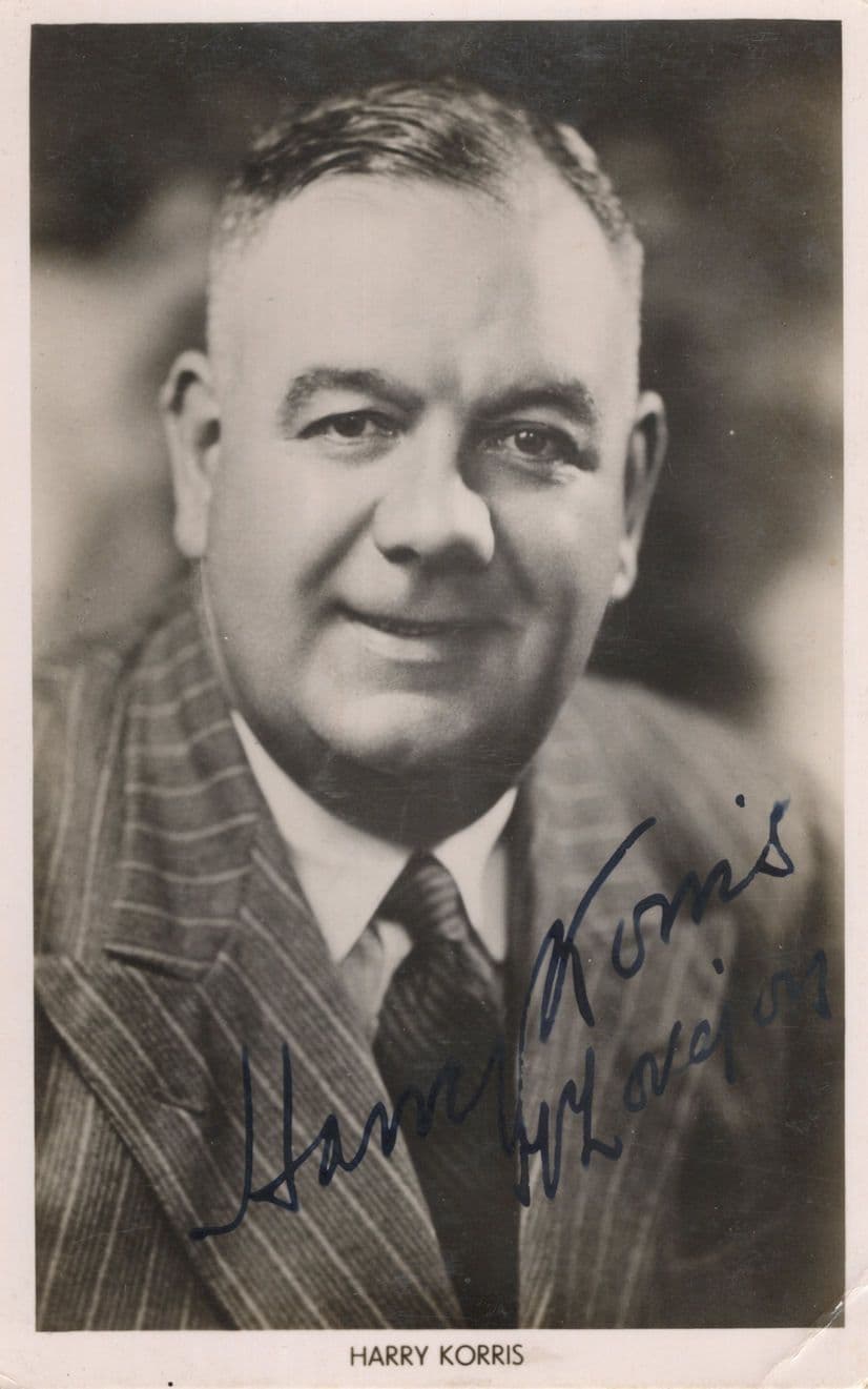 Harry Korris Isle Of Wight Old Manx Comedian Hand Signed Photo