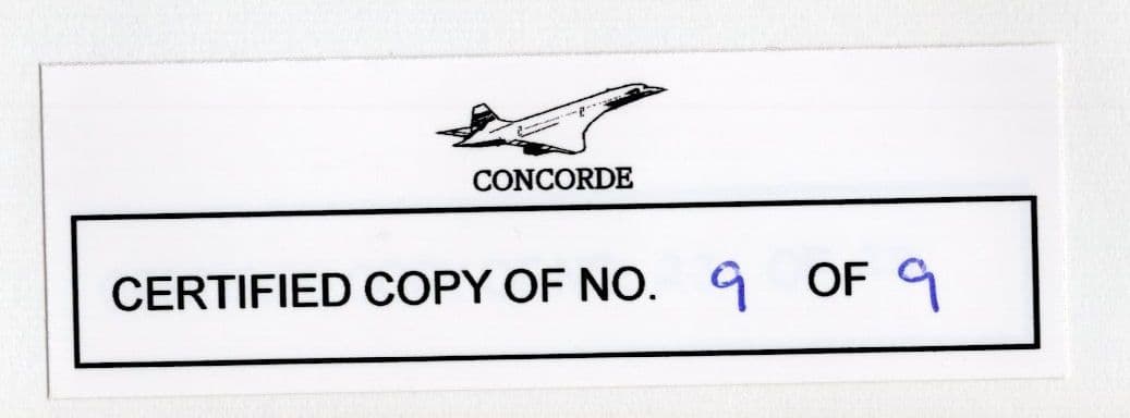 Harry Linfield John Hutchinson 2x Concorde Pilots LTD TO 9 Hand Signed FDC