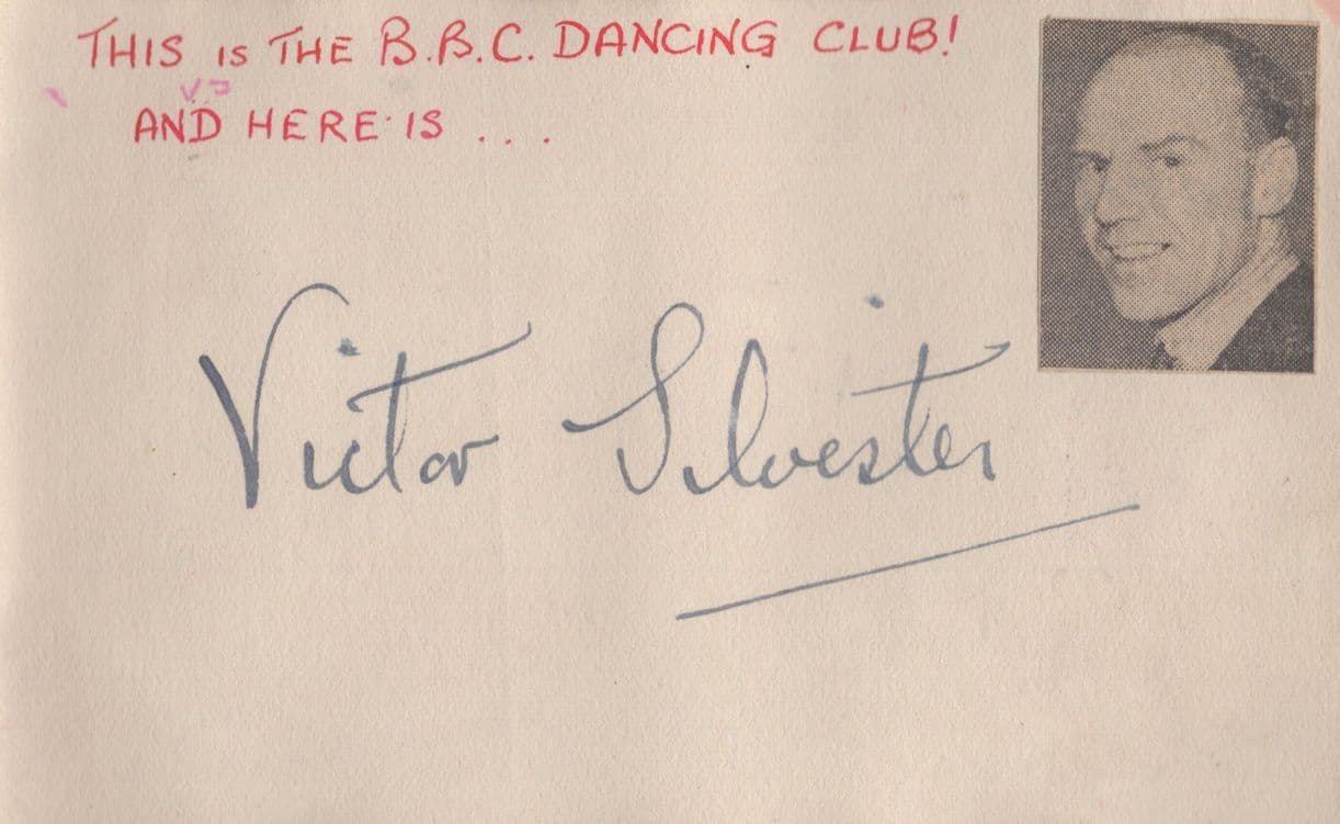 Harry Parry Victor Silvester 2x Jazz Rare Hand Signed Autograph s