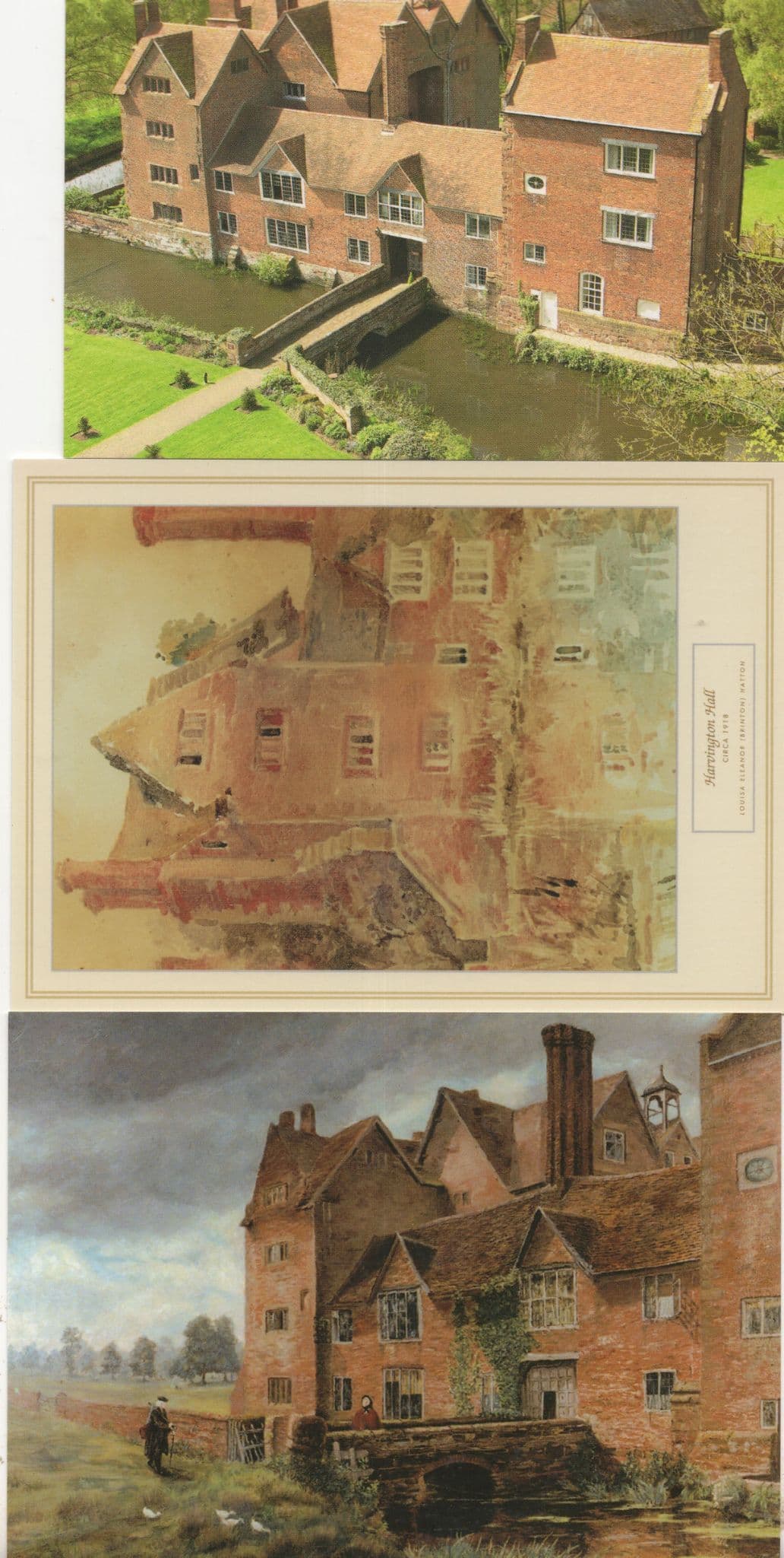 Harvington Hall Worcester 3x Postcard s